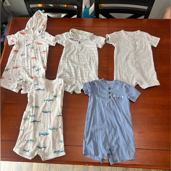 Carter's Kids Matching Sets - Gray Blue Green